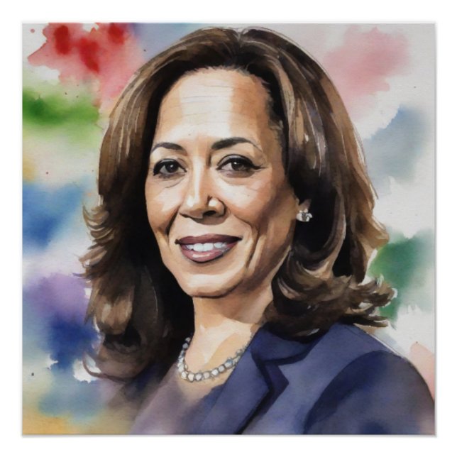 Poster Kamala Harris 2024 Vice-présidente de Black Women (Devant)