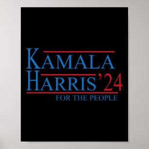 Poster Kamala Harris 24 Pour L'Élection Populaire 2024