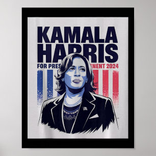 Poster Kamala Harris 47 Le Président Usa America 2024 Ele
