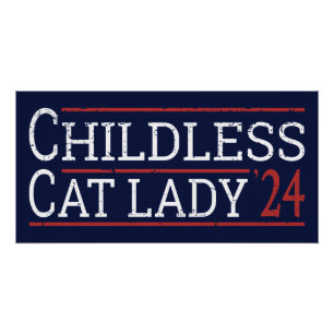 Poster Kamala Harris - Enfless Cat Lady 2024 I