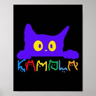 Poster Kamala Harris Funny Chat Lettres Typographie Alpha