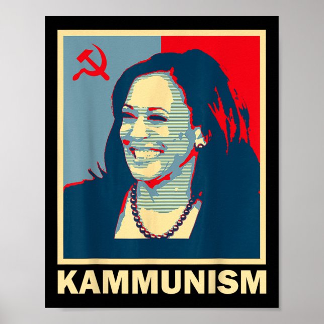 Poster Kamala Harris Kammunism Communisme Harris W (Devant)