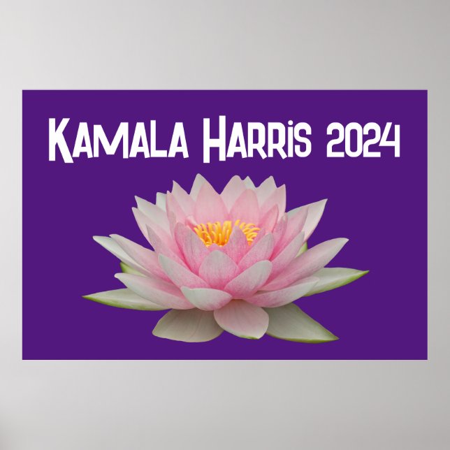 Poster Kamala Harris Lotus 2024 (Devant)