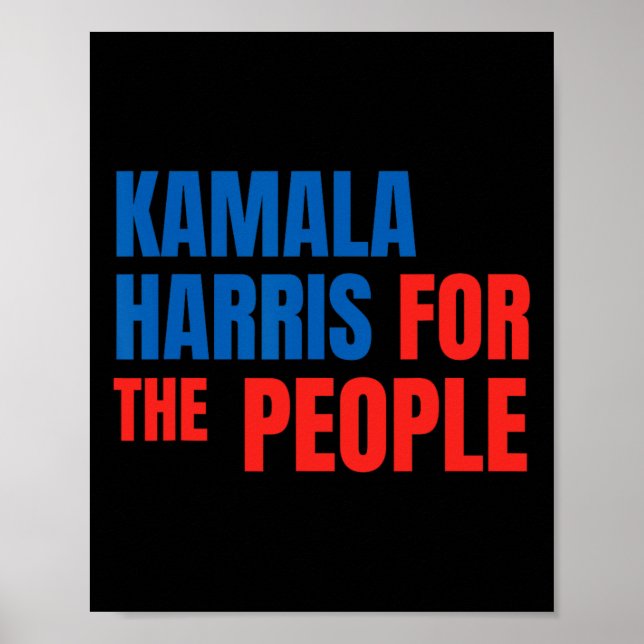 Poster Kamala Harris Pour Le Peuple Président Américain C (Devant)