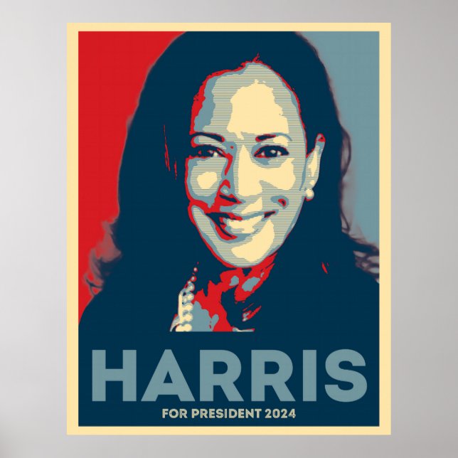Poster Kamala Harris pour le président 2024 - Hope (Devant)