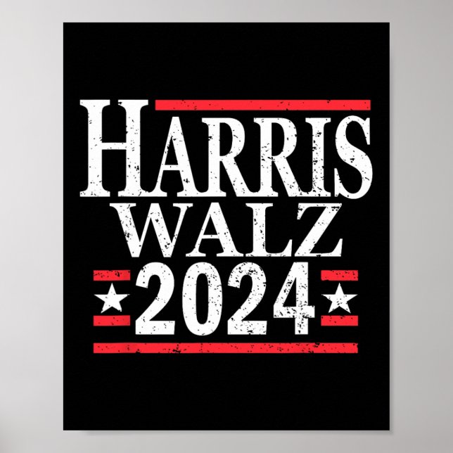 Poster Kamala Harris Tim Walz 2024 (Devant)
