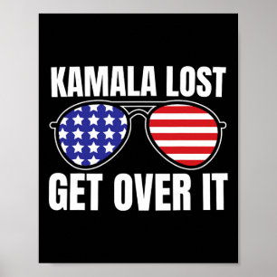 Poster Kamala Lost S'En Remettre Drôle Trump Victory Elli