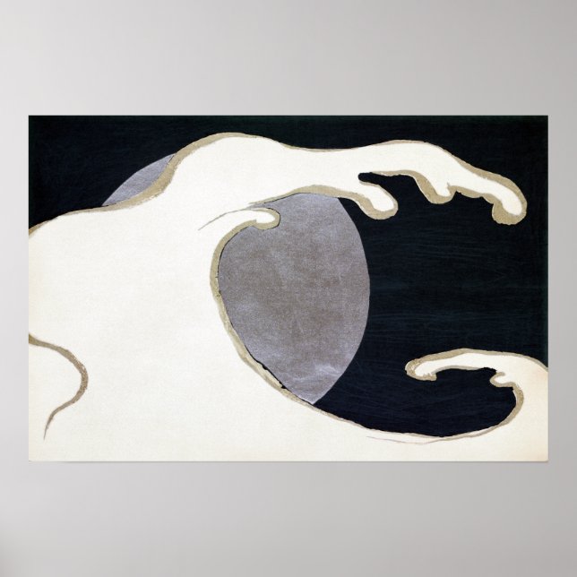 Poster Kamisaka Sekka Tatsunami (A Cresting Wave) (Devant)