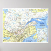 " Kanada : 1991 Québec détaillée MAP ...