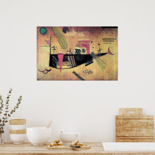 Poster Kandinsky - Capricieux, peinture célèbre,
