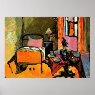 Poster Kandinsky - Chambre à coucher en Aintmillerstrasse