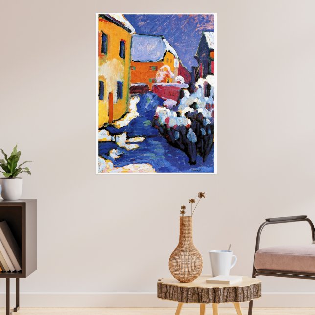 Poster Kandinsky - Cimetière et presbytère à Kochel (Salon 3)