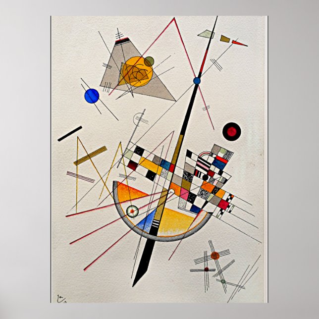 Poster Kandinsky - Délicate tension (Devant)