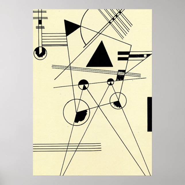 Poster Kandinsky - Dessin pour Point (Devant)