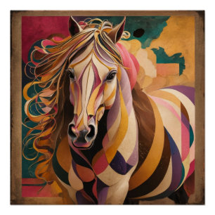 Poster Kandinsky et Malevich's Horse : un maître géométri