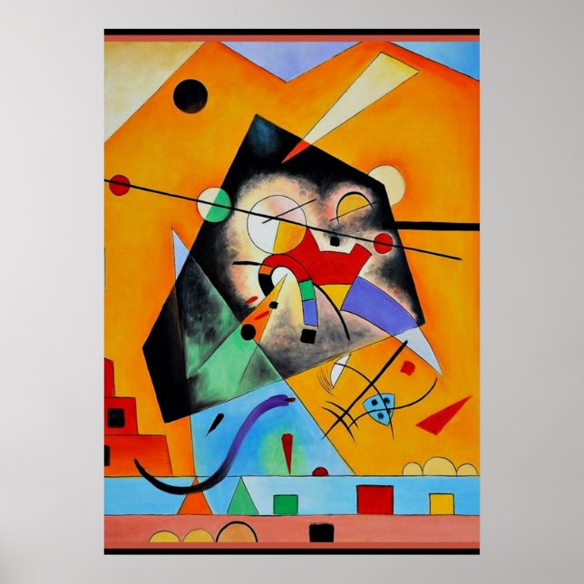 Poster Kandinsky - Harmonie silencieuse (Devant)