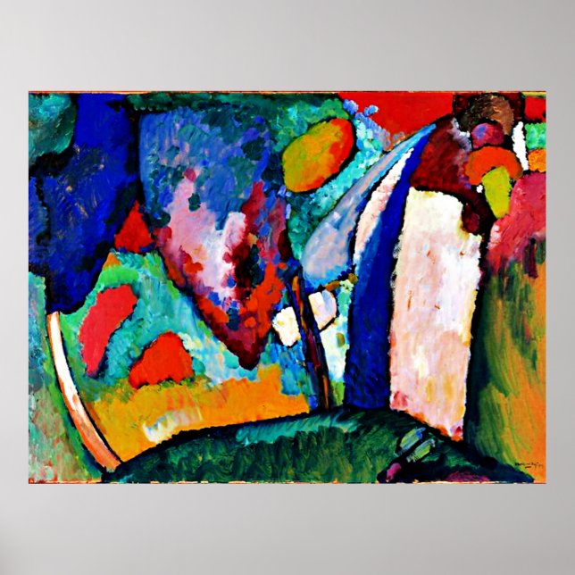 Poster Kandinsky - La cascade, (Devant)