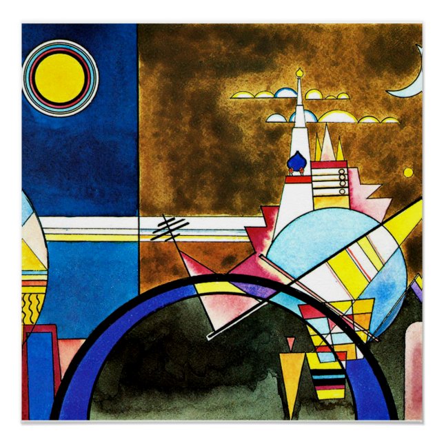 Poster Kandinsky - La Grande Porte de Kiev, art abstrait (Devant)