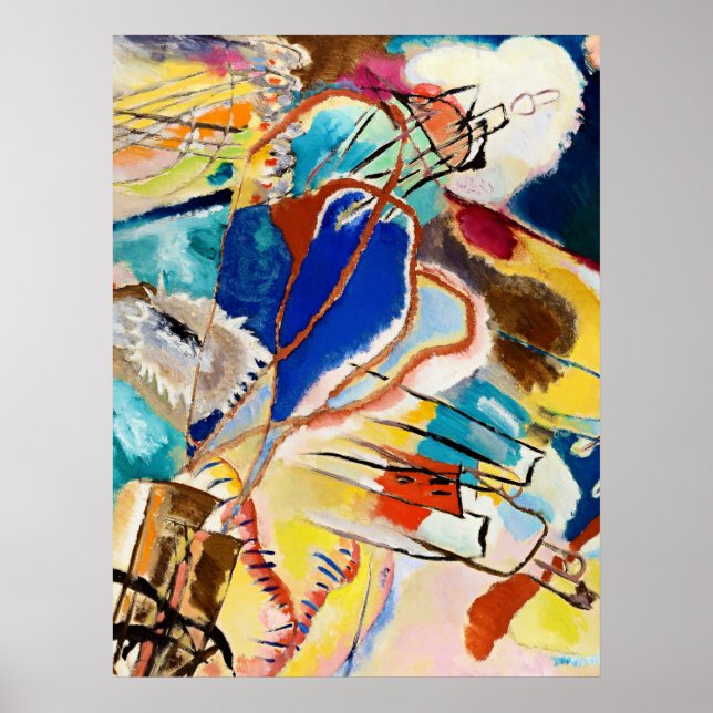 Poster Kandinsky Moderne peinture Abstraite (Devant)