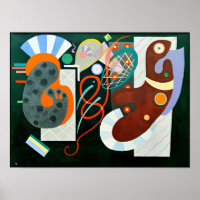 Kandinsky - Noeud Rouge, art abstrait