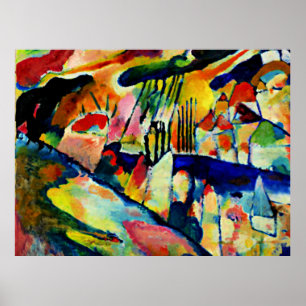 Poster Kandinsky - Paysage avec pluie