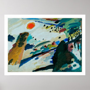 Poster Kandinsky - Paysage romantique