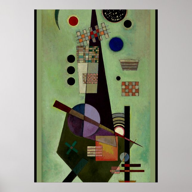 Poster Kandinsky - Peinture abstraite étendue et populair (Devant)