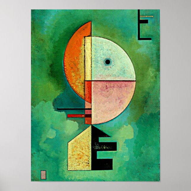 Poster Kandinsky - Peinture abstraite populaire et ascend (Devant)