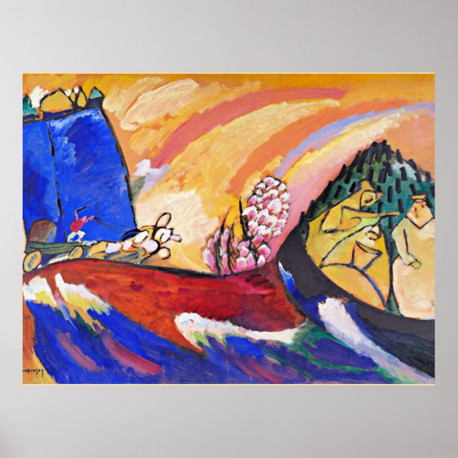 Poster Kandinsky - Peinture avec Troika (Devant)