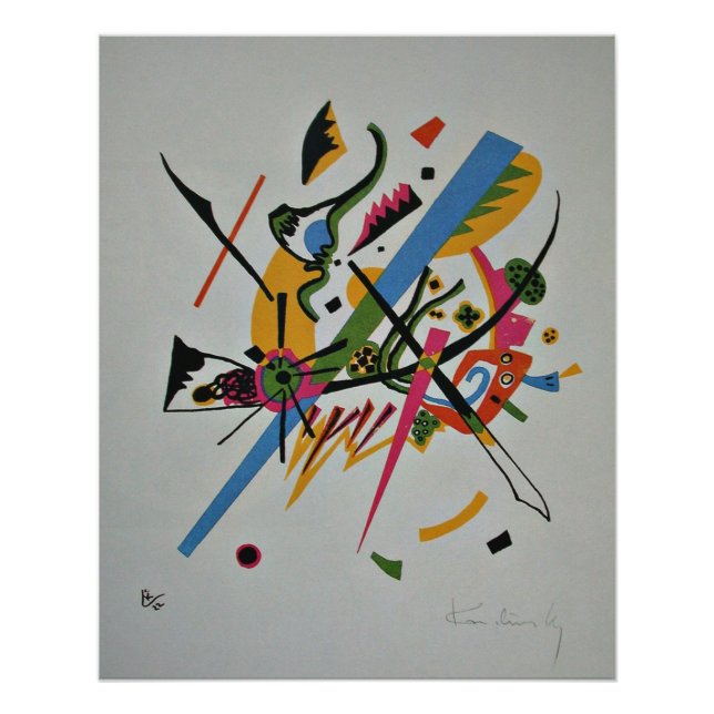 Poster Kandinsky - Petits Mondes, (Devant)