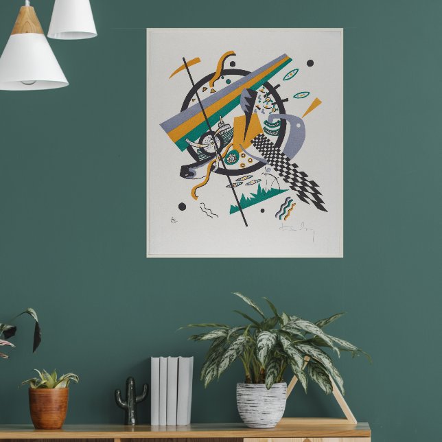 Poster Kandinsky 'Petits Mondes' 1922 (Salon 1)