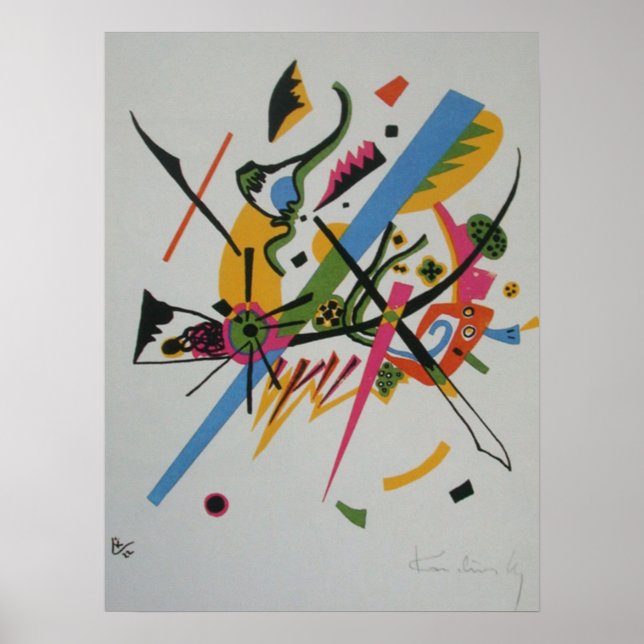 Poster Kandinsky Petits Mondes I Peinture Abstraite (Devant)