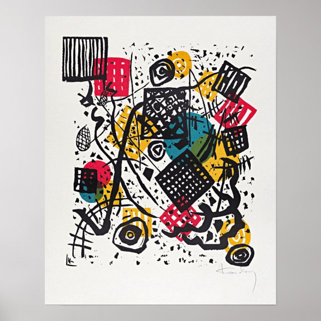 Poster Kandinsky - Petits Mondes V, (Devant)