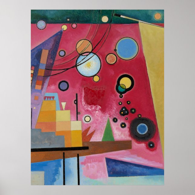 Poster Kandinsky - Rouge lourd (Devant)