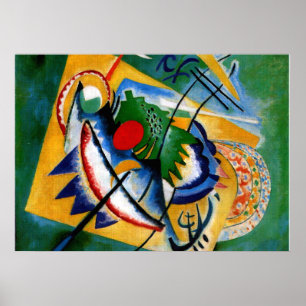 Poster Kandinsky - Rouge ovale