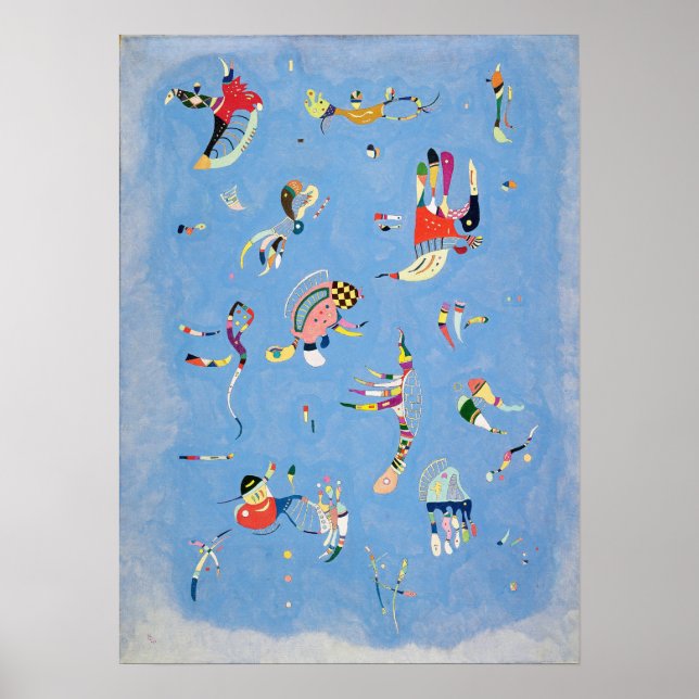 Poster Kandinsky Sky Blue (Devant)