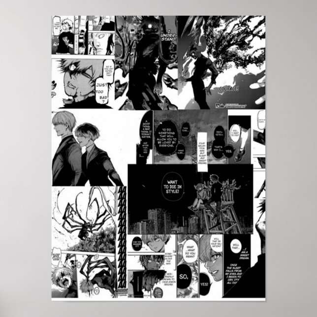 Poster Kaneki Ken Collage esthétique (Devant)