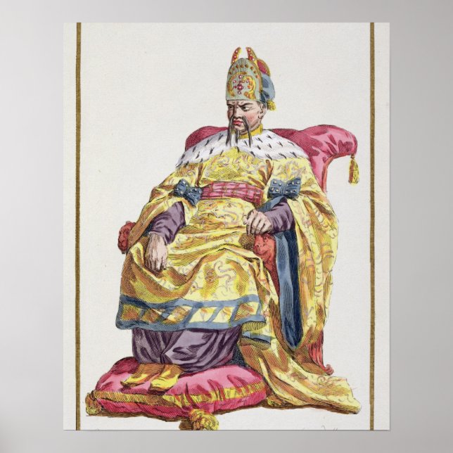 Poster Kang Tsi (1662-1722) Empereur de Manchu de Chine (Devant)