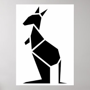 Poster Kangarosymbole de la mode