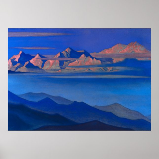 Poster Kangchenjunga, 1944 par Nicholas Roerich (Devant)