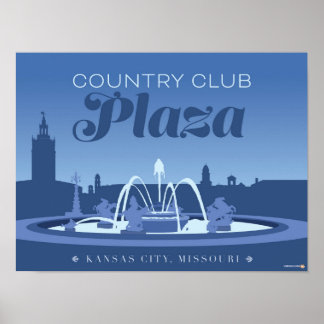 Poster Kansas City Points de repère : Country Club - 16 x