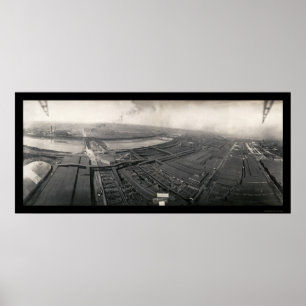 Poster Kansas City Stockyards Photo 1907