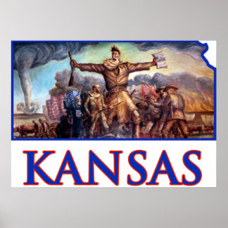 Poster Kansas et John Brown dans le prélude tragique