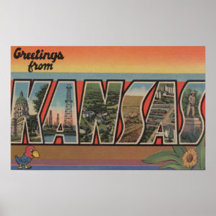 Poster KansasGrandes lettres ScènesKansas