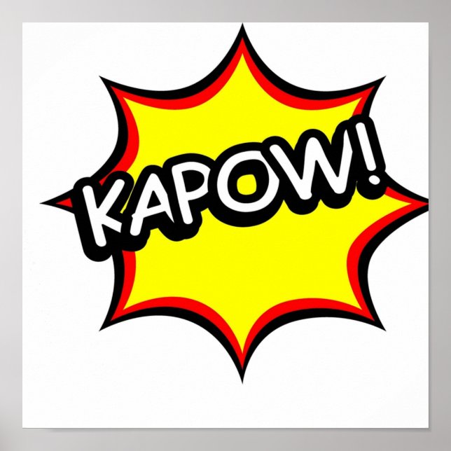 Poster Kapow Comic Tee (Devant)