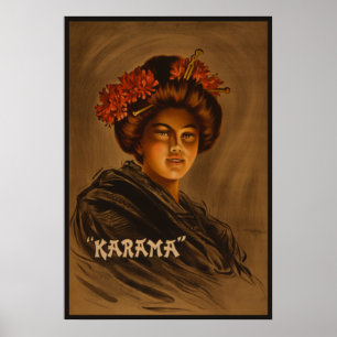 Poster Karama : Actrice japonaise Romance Geisha
