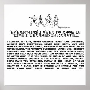 POSTER KARATE