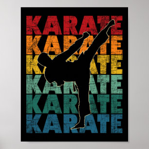 Poster Karate - Artiste martiale Karateka Comt Self Defen
