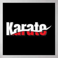 Karate Arts Martiaux Swish Abstrait