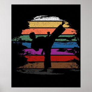 Poster Karaté Belt Colors